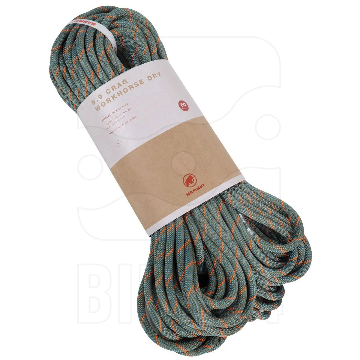 Mammut 9.9 Crag Workhorse Dry Touw - 60m - Boa-ocean 4 Mammut 9.9 Crag Workhorse Dry Touw - 60m - Boa-ocean - Afbeelding 2