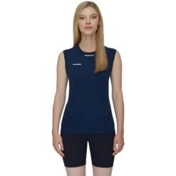Mammut Aenergy Cap Sleeve Top Dames - Marine