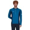 Mammut Aenergy Half Zip Shirt Met Lange Mouwen Heren - Deep Ice-marine -Mammut Avontuur mammut aenergy half zip longsleeve men deep ice marine 2 1348835