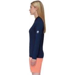 Mammut Aenergy Half Zip Shirt Met Lange Mouwen Dames - Marine -Mammut Avontuur mammut aenergy half zip longsleeve women marine 3 1348924