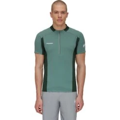 Mammut Aenergy Half Zip T-Shirt Heren - Dark Jade-woods