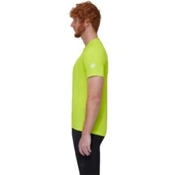 Mammut Aenergy Half Zip T-Shirt Heren - Highlime-alloy -Mammut Avontuur mammut aenergy half zip t shirt men highlime alloy 3 1349055
