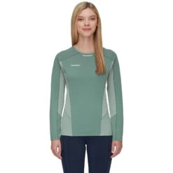 Mammut Aenergy Shirt Met Lange Mouwen Dames - Dark Jade-jade