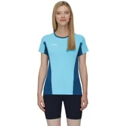 Mammut Aenergy T-Shirt Dames - Cool Blue-deep Ice