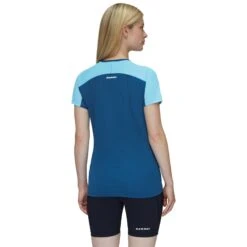 Mammut Aenergy T-Shirt Dames - Cool Blue-deep Ice -Mammut Avontuur mammut aenergy t shirt women cool blue deep ice 4 1349326
