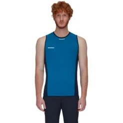 Mammut Aenergy Tanktop Heren - Deep Ice-marine