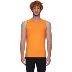 Mammut Aenergy Tanktop Heren - Tangerine-dark Tangerine