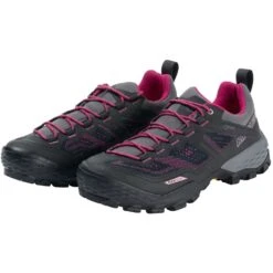 Mammut Ducan Low GTX Schoenen Dames - Phantom-dark Pink -Mammut Avontuur mammut ducan low gtx hiking shoe women phantom dark pink 1 908530